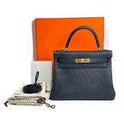 Hermes Kelly 28cm Black Togo